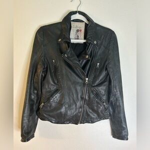 Free people leather moto jacket
